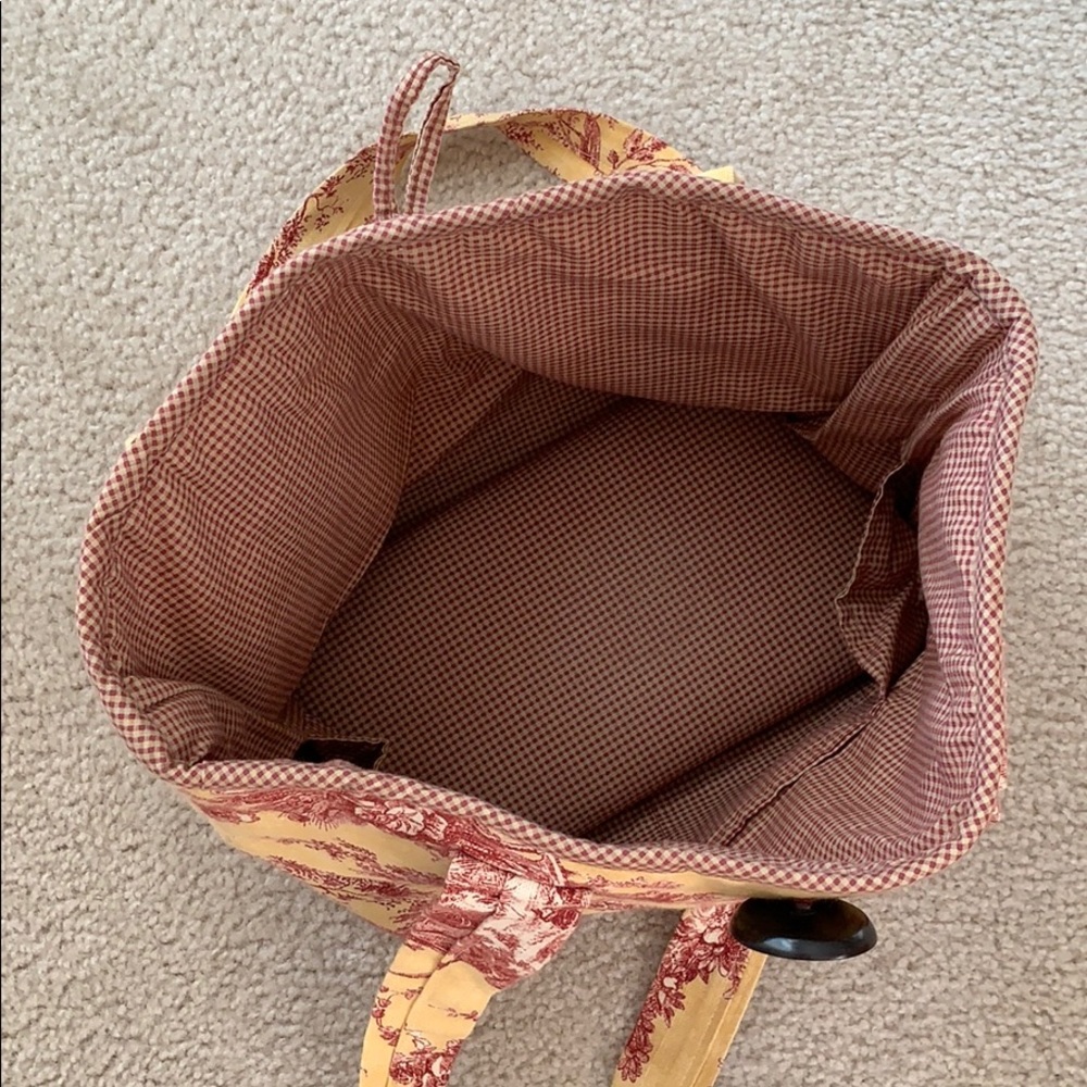 Handmade Toile Tote - Picture 6 of 8